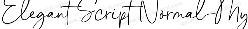 Elegant Script Normal字体转换